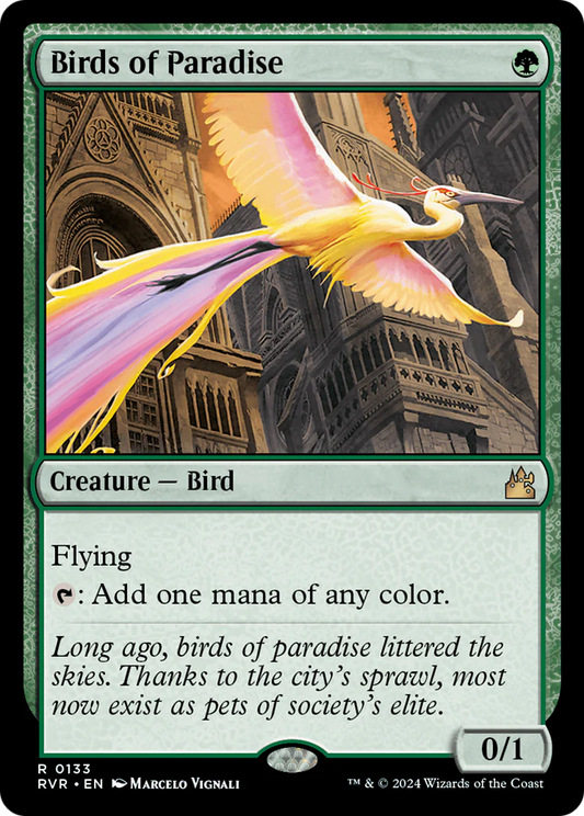 Birds of Paradise (NM Foil) [Ravnica Remastered]