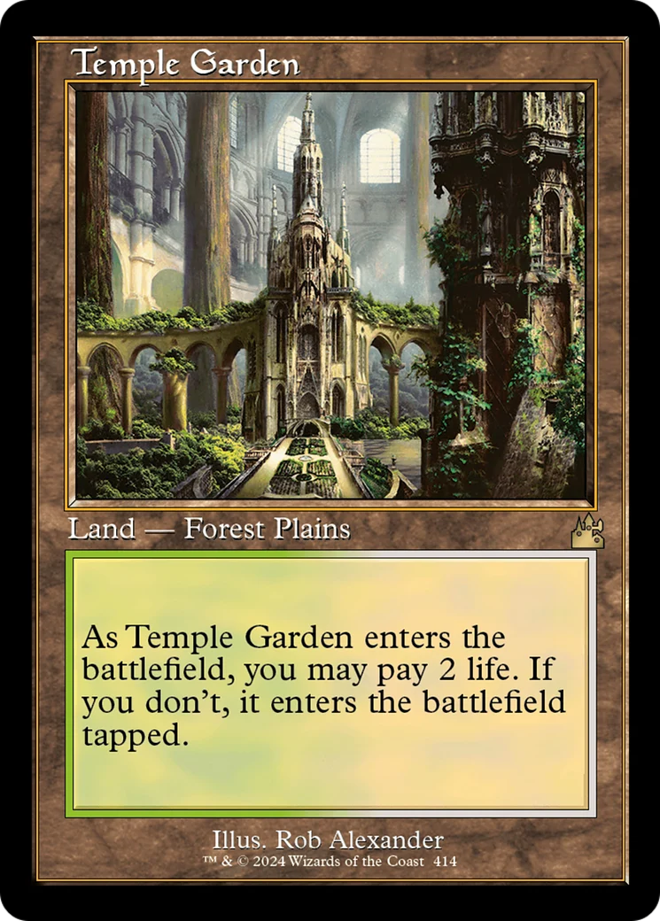 Temple Garden (Retro, NM Nonfoil) [Ravnica Remastered]