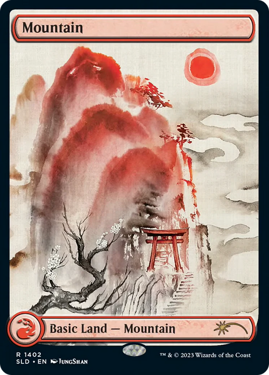 Mountain (1402) (NM Foil) [Secret Lair Drop Series]