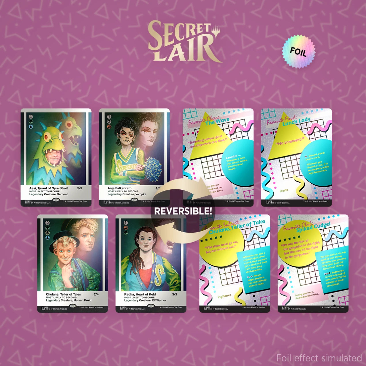 Secret Lair Drop: Secret Lair High Class of '87 - Rainbow Foil Edition