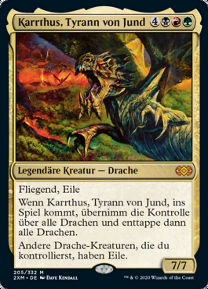 Karrthus, Tyrant of Jund (German, NM Nonfoil) [Double Masters]
