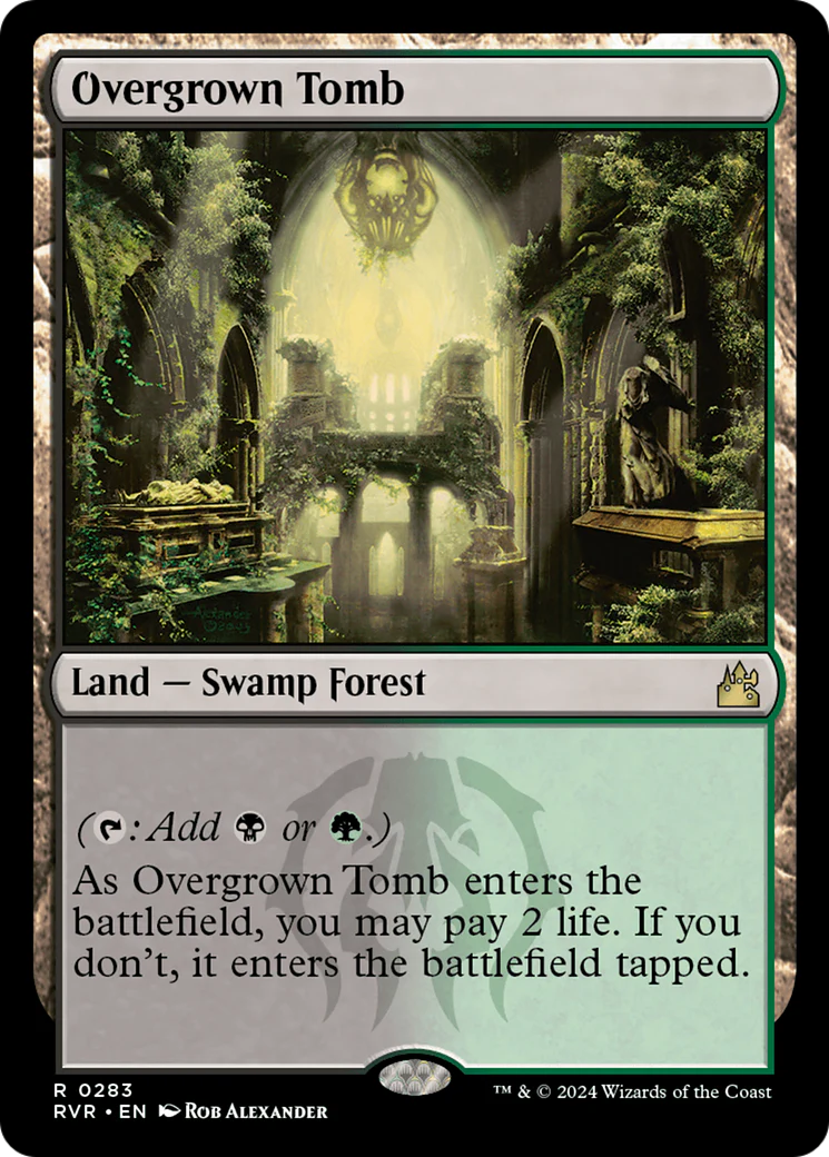Overgrown Tomb (NM Foil) [Ravnica Remastered]