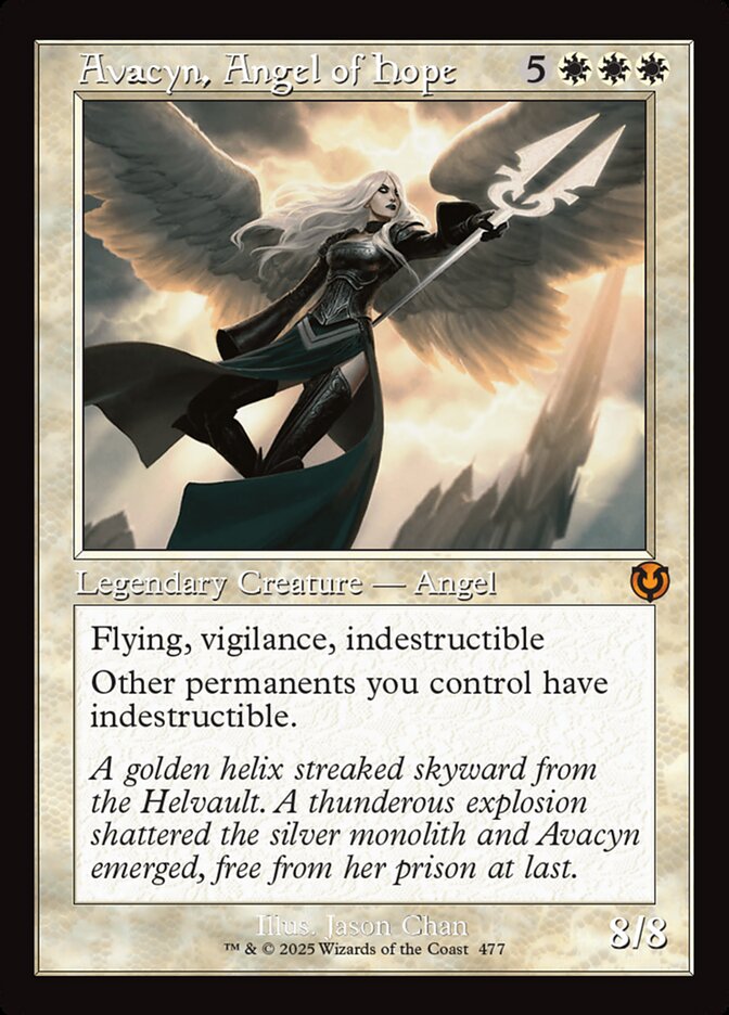 Avacyn, Angel of Hope (Retro Frame, NM Foil) [Innistrad Remastered]