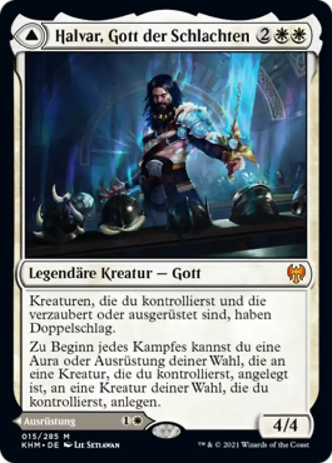 Halvar, God of Battle // Sword of the Realms (German, NM Nonfoil) [Kaldheim]