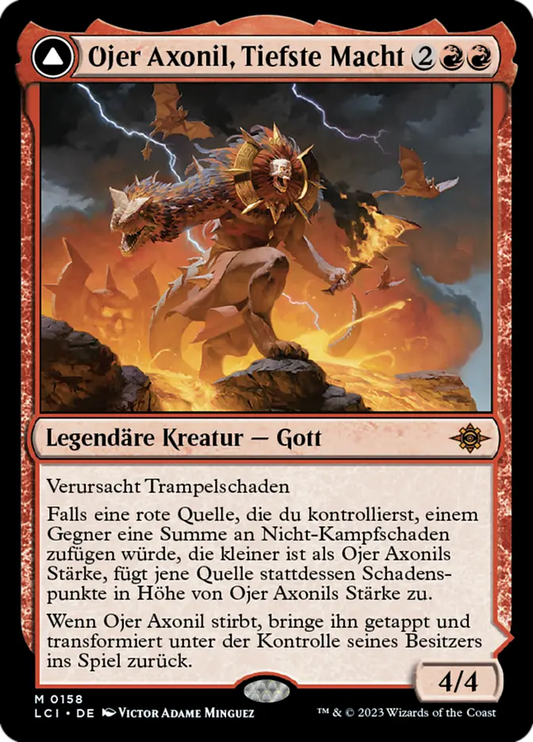 Ojer Axonil, Deepest Might // Temple of Power (German, NM Nonfoil) [The Lost Caverns of Ixalan]