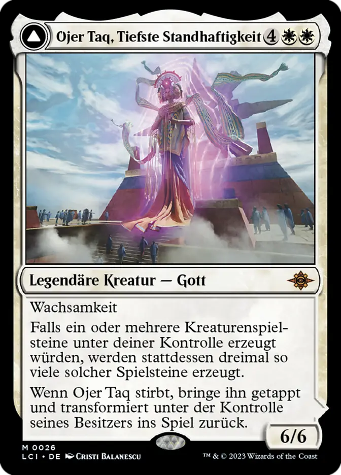 Ojer Taq, Deepest Foundation // Temple of Civilization (German, NM Nonfoil) [The Lost Caverns of Ixalan]