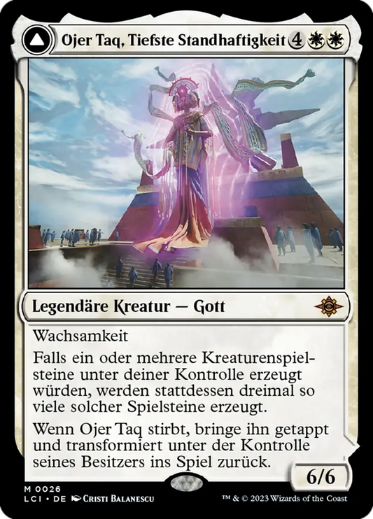 Ojer Taq, Deepest Foundation // Temple of Civilization (German, NM Nonfoil) [The Lost Caverns of Ixalan]