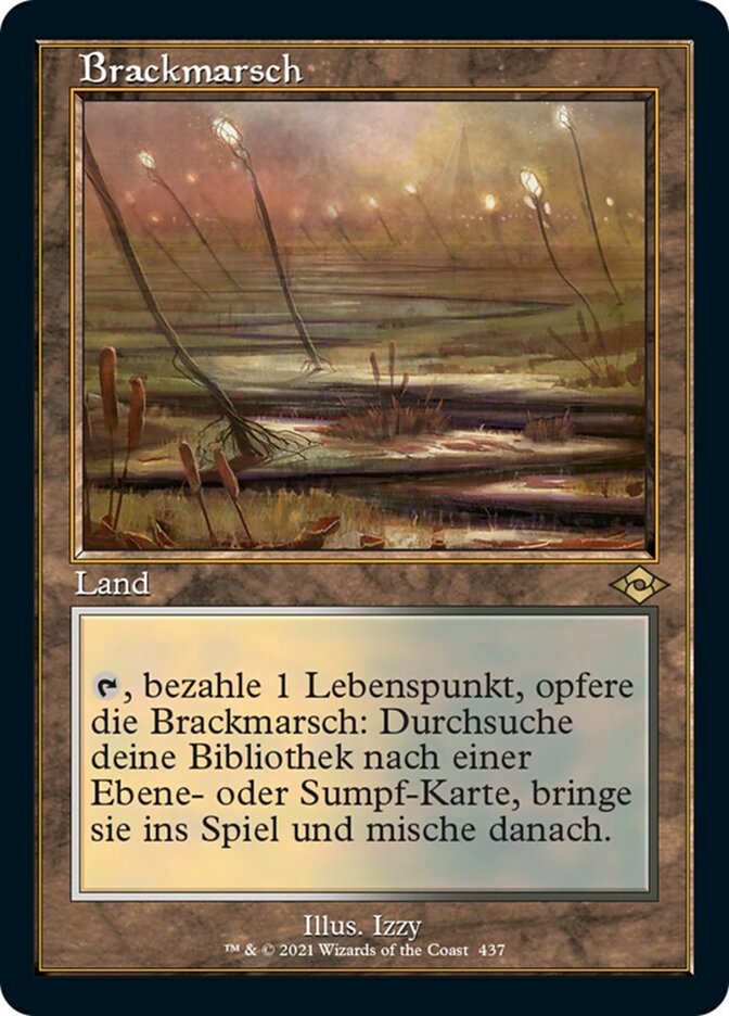 Marsh Flats (Retro Frame) (German, NM Foil) [Modern Horizons 2]