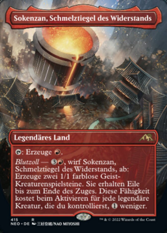 Sokenzan, Crucible of Defiance (Borderless) (de NM Foil)