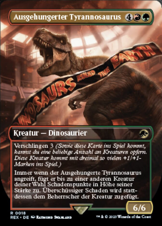 Ravenous Tyrannosaurus (Borderless, German NM Nonfoil) [Jurassic World Collection]