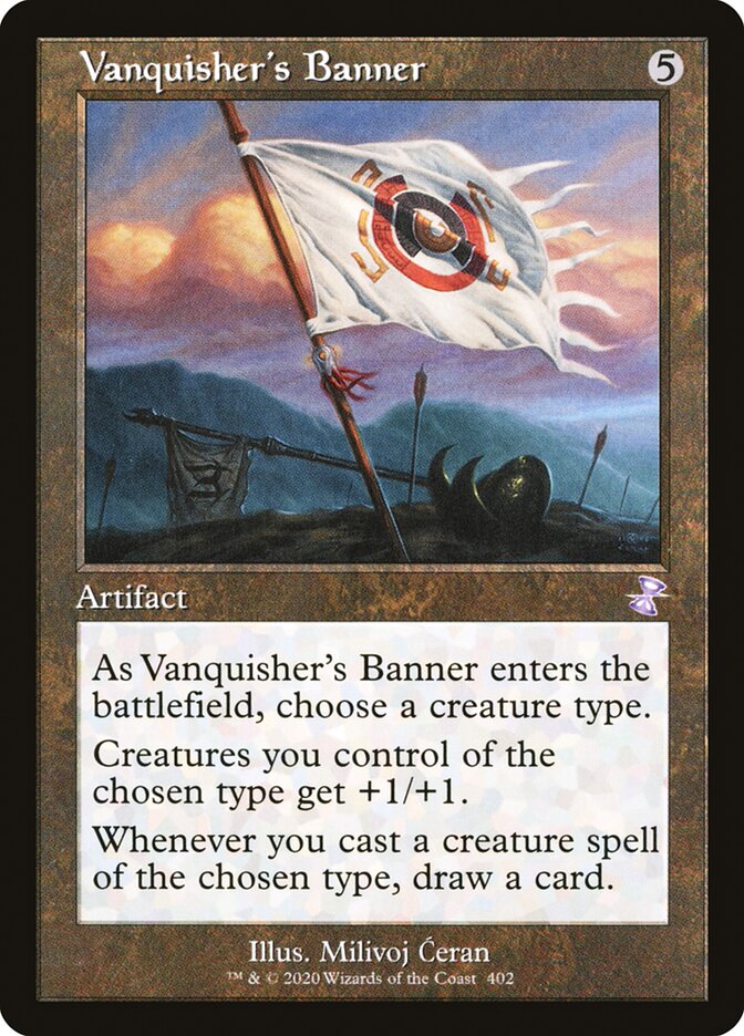 Vanquisher's Banner (Timeshifted, NM Foil) [Time Spiral Remastered]
