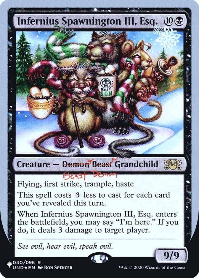 Infernius Spawnington III, Esq. (en Near Mint)