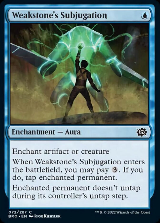 Weakstone's Subjugation (de Near Mint)
