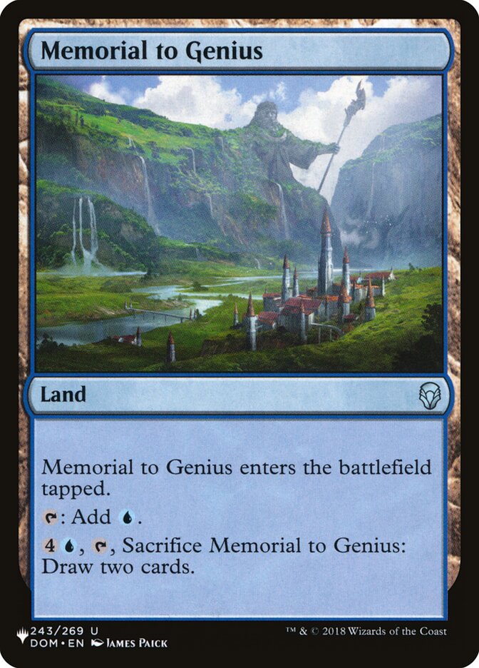 Memorial to Genius (en Near Mint)