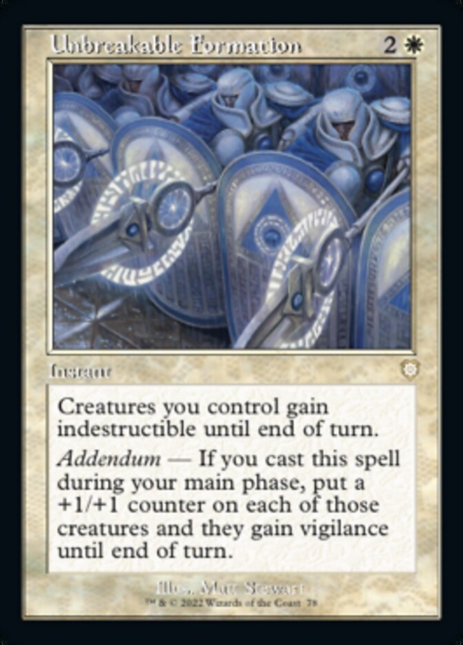 Unbreakable Formation [Commander: The Brothers' War] (German)