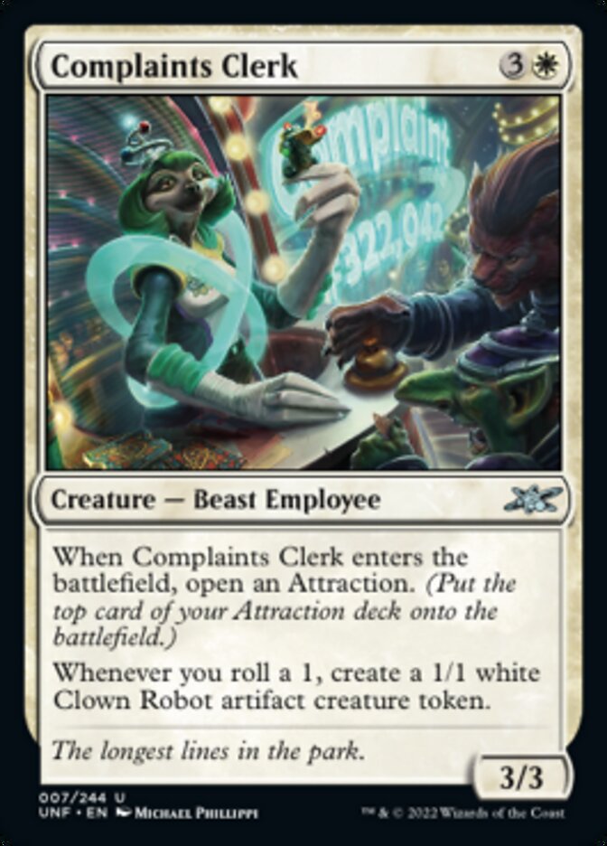 Complaints Clerk (en Near Mint)
